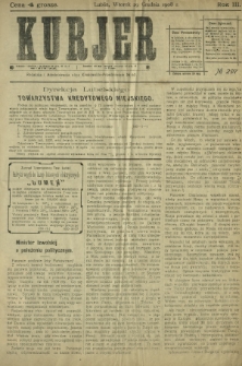 Kurjer / redaktor i wydawca Stanisław Korczak. - R. 3, nr 297 (29 grudnia 1908)