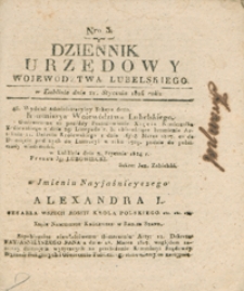 Dziennik Urzędowy Województwa Lubelskiego 1824.01.21. Nr 3