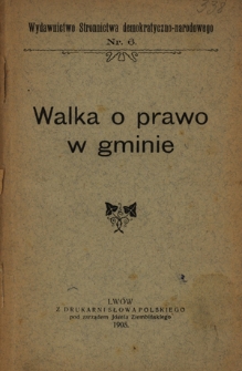 Walka o prawo w gminie