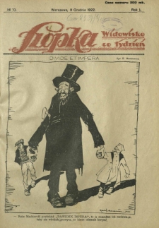 Szopka : widowisko co tydzień R. 1, nr 10 (9 grudnia 1922)