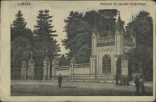 Lublin. Wejście do ogrodu miejskiego