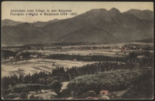 Andenken vom Kriege in den Karpaten=Pamiętko z wojny w Karpatach 1914-1915