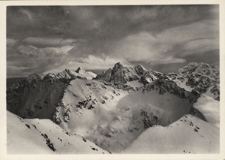 Tatry. Widok z Zawratu na Miedziane, Rysy i Mięguszowieckie