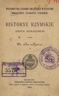 Historye rzymskie : (Gesta Romanorum)