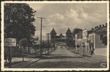 Puławy. Lubliner Stra&szlig;e mit Weichseltor