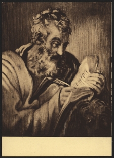 Przemyśl. Św. Marek z gobelinu w Katedrze. Kopja M. Strońskiego