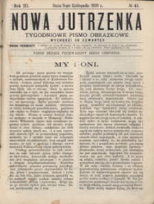 Nowa Jutrzenka : tygodniowe pismo obrazkowe R. 3, Nr 44 (3 list. 1910)