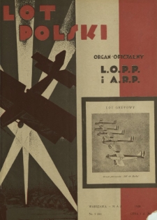 Lot Polski : organ Ligi Obrony Powietrznej i Przeciwgazowej oraz Aeroklubu Rzeczypospolitej Polskiej / pod red. Jerzego Witkowskiego. R. 7, nr 5=68 (maj 1929)