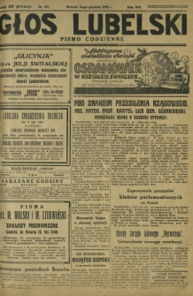 Głos Lubelski : pismo codzienne. R. 16, nr 337 (10 grudnia 1929)