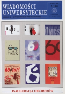 Wiadomości Uniwersyteckie R. 14, nr 3=109 (marzec 2004)