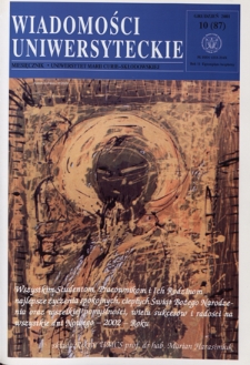 Wiadomości Uniwersyteckie R. 11, nr 10=87 (grudzień 2001)