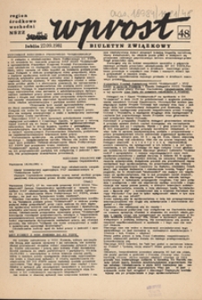 Wprost : biuletyn związkowy Nr 48 (27 wrzes. 1981)
