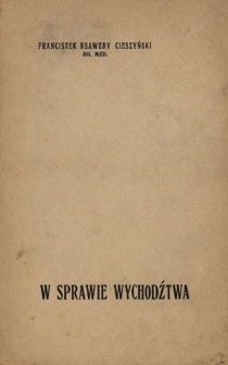W sprawie wychodźtwa