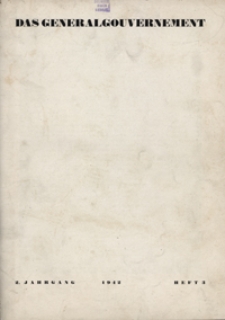 Das Generalgouvernement Jg. 2, H. 3 (1942)