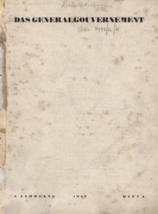 Das Generalgouvernement Jg. 2, H. 4 (1942)