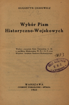 Wyb&oacute;r pism historyczno-wojskowych