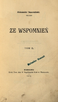 Ze wspomnień. T. 2