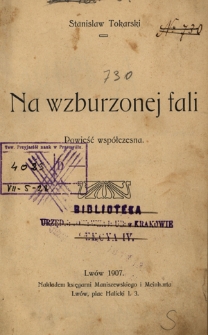 Na wzburzonej fali : powieść współczesna