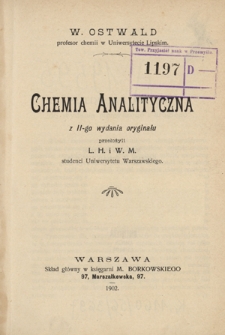Chemia analityczna