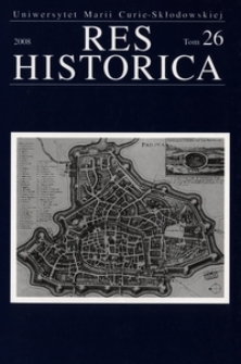 Res Historica T. 26 (2008)