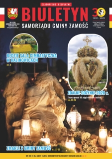 Biuletyn Samorządu Gminy Zamość nr 8=138 (październik-listopad 2020)