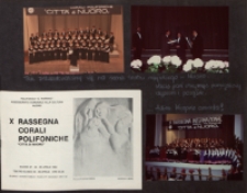 [Włoska przygoda, 23.04-5.05.1984 r.] : X Rassegna Corali Polifoniche, Nuoro 27,28,29.04.1984 r. ; Nonantola, 2.05.1984 r. ; Vocincoro : 1 Incontro Internazionale di Cori a Modena e Provincia, 25.04 oraz 3.05. 1984 r.