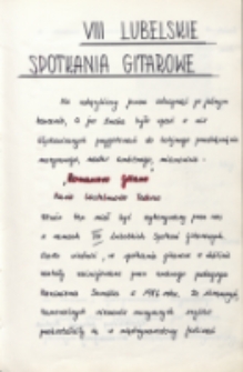 VIII Lubelskie Spotkania Gitarowe, [czerwoec 1993 r.]
