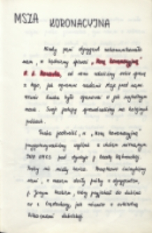 Msza Koronacyjna [W.A. Mozarta, Archikatedra Lubelska, 17.11.1993 r.]