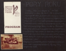 Pory roku : koncert oratoryjny, Państwowa Filharmonia w Kielcach, 28.09.1984 r.