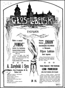 Głos Lubelski R. 1, nr 14 (28 czerw. 1913)