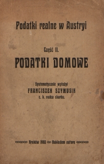 Podatki realne w Austryi. Cz. 2, Podatki domowe