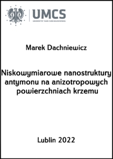 Niskowymiarowe nanostruktury antymonu na anizotropowych powierzchniach krzemu