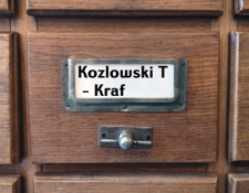 KOZLOWSKI T.-KRAF Katalog alfabetyczny