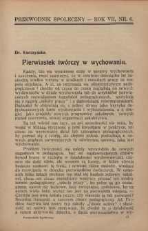 Przewodnik Społeczny : miesięcznik poświęcony kierownictwu stowarzyszeń polskich. R. 7 (1926), nr 6