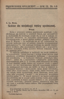 Przewodnik Społeczny : miesięcznik poświęcony kierownictwu stowarzyszeń polskich. R. 9 (1928), nr 8-9