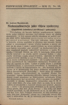 Przewodnik Społeczny : miesięcznik poświęcony kierownictwu stowarzyszeń polskich. R. 9 (1928), nr 10