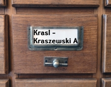 KRASL-KRASZEWSKI A. Katalog alfabetyczny