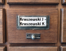 KRASZEWSKI J.-KRASZEWSKI K. Katalog alfabetyczny