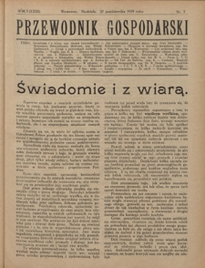 Przewodnik Gospodarski : organ Centralnego Towarzystwa Organizacyj i Kółek Rolniczych R. 1 [23], nr 3 (27 października 1929)