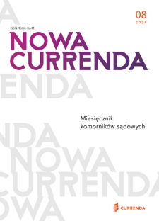 Nowa Currenda : magazyn komorników sądowych. 2024,8