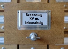 Inkunabuły. XV. Rzeczowy II-VI