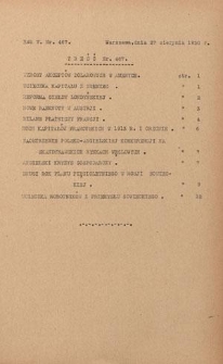 Wiadomości Finansowe : wydawnictwo perjodyczne Ajencji Wschodniej R. 5, nr 467 (27 sierpnia 1930)