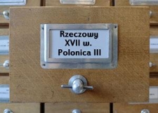 Polonica. XVII. Rzeczowy III