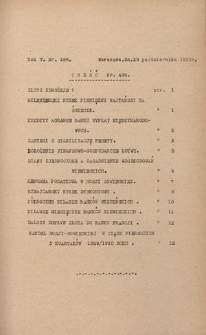 Wiadomości Finansowe : wydawnictwo perjodyczne Ajencji Wschodniej R. 5, nr 485 (29 października 1930)