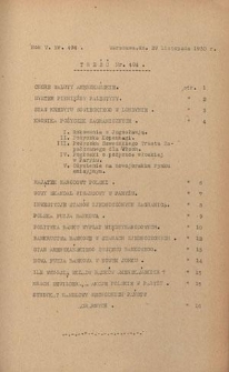 Wiadomości Finansowe : wydawnictwo perjodyczne Ajencji Wschodniej R. 5, nr 494 (29 listopada 1930)