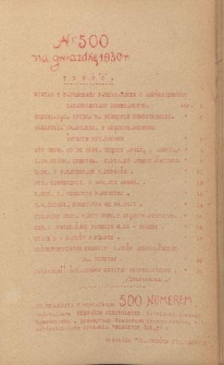 Wiadomości Finansowe : wydawnictwo perjodyczne Ajencji Wschodniej R. 5, nr 500 (1930)