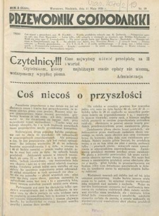 Przewodnik Gospodarski R. 2 [24], nr 19 (11 maja 1930)