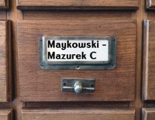 MAYKOWSKI-MAZUREK C. Katalog alfabetyczny