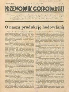 Przewodnik Gospodarski : organ Centralnego Towarzystwa Organizacyj i Kółek Rolniczych R. 2 [24], nr 27 (6 lipca 1930)