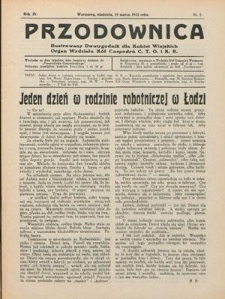 Przodownica : ilustrowany dwutygodnik dla kobiet wiejskich : organ Wydziału Kół Gospodyń C.T.O. i K.R. R. 4, nr 5 (19 marca 933)